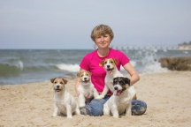 Marusja and her kids from the first and second litter